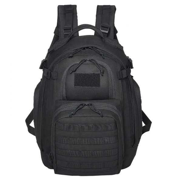 Taktinen Reppu 25L, Sotilaallinen Molle-reppu, Säädettävä Sponge Pad, Musta
