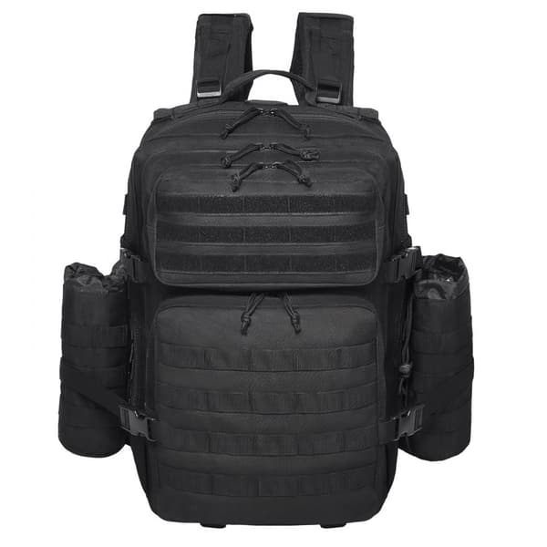 Taktinen Reppu 45L, Sotilaallinen Molle, 3 Lokerolla, Kestävä, Vesitiivis, Monikäyttöinen, Retkeily, Ulkoilu, Seikkailu