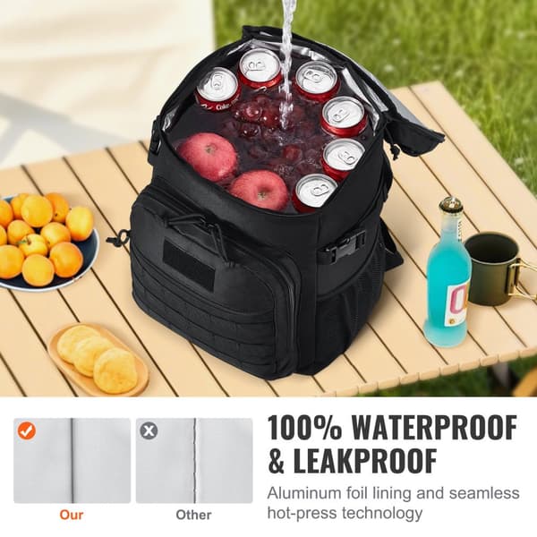 Eristetty 25L Kylmälaukku, Molle Design Lounaskassi, Irrotettavat Säilytyspussit, Kestävä Kylmäkuljetus, Ulkoilmaelämäntapa