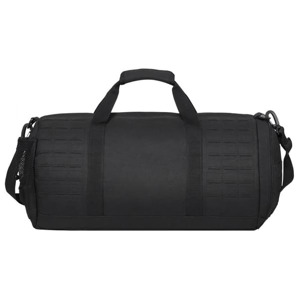 Taktisk Duffle Bag 45L, Hållbar Gymväska med Molle-mönster, Skofack för Träning och Resa, Crossover Design, Mångsidig Användning