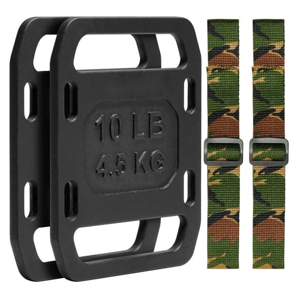 Støbejerns Ruckvægte 10LB med Håndtag, Ideelle til Rucking, Vægtsystem til Træning, Holdbar Design.