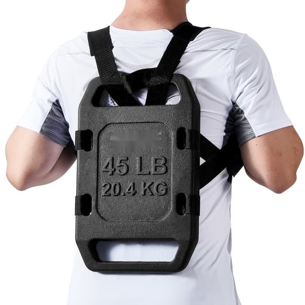 Støbejern Ruckvægte 45LB, Håndtag, Vægtplade til Rucking, Robust Design, Ideel til Styrketræning og Fitness.