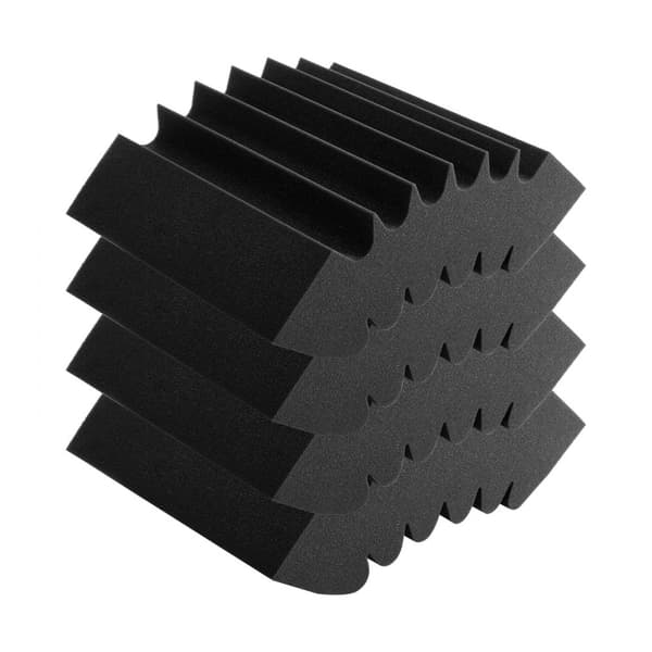 Akustiska skumpaneler 4-pack, ljudabsorption, förbättra akustik, dekorativt och funktionellt val