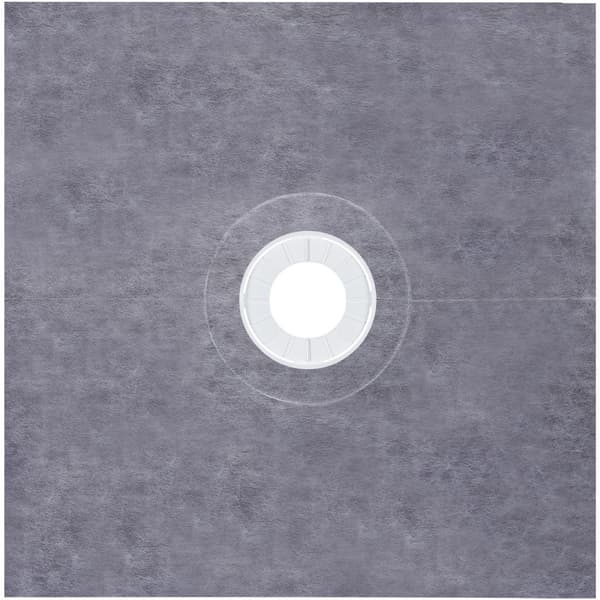 Duschförseglingsset, duschbricka 1219x1219mm, central avloppslösning, hållbar ABS-konstruktion, vattentät och långvarig