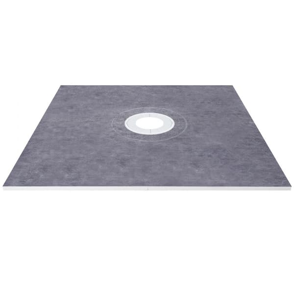 Duschförseglingsset, duschbricka 1219x1219mm, central avloppslösning, hållbar ABS-konstruktion, vattentät och långvarig