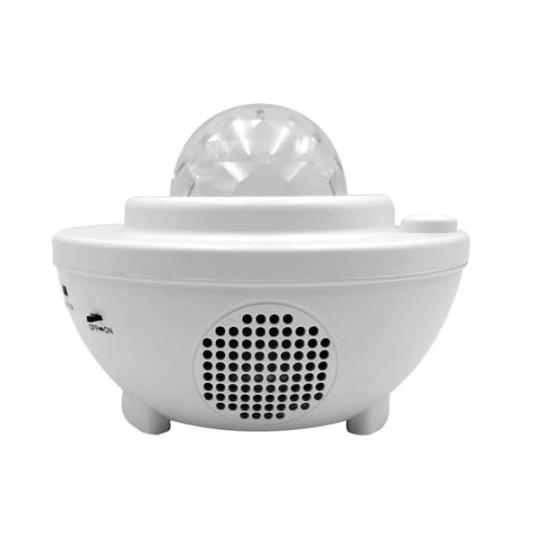 Star-projektori Bluetooth-kaiuttimella, LED Star -näyttö, valkoinen