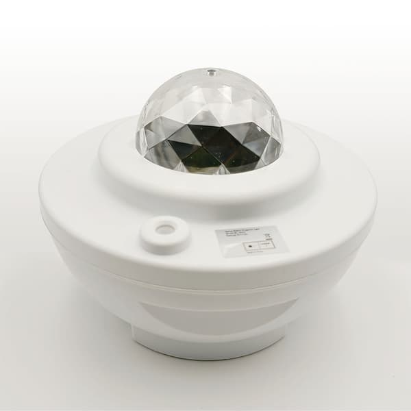 Star-projektori Bluetooth-kaiuttimella, LED Star -näyttö, valkoinen