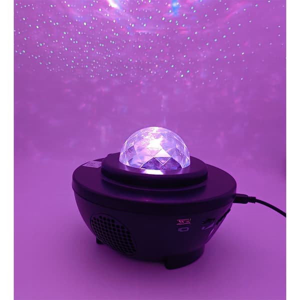 Star Projector med Bluetooth-högtalare, LED Star Display, Svart
