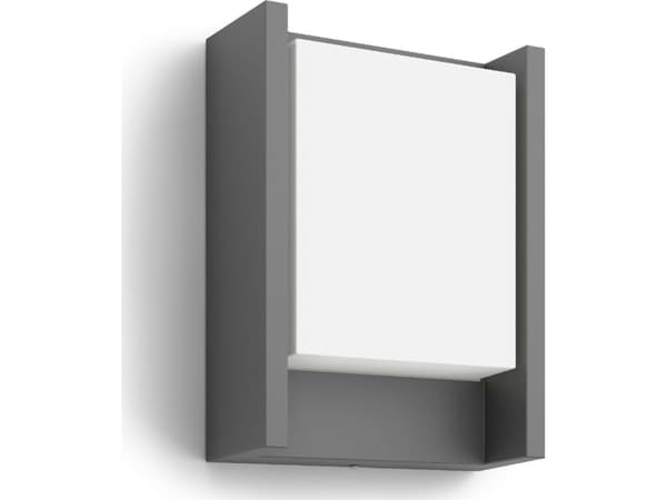 Philips 8720169278042, Vegglys, Antrasitt, Aluminium, IP44, Hage, Terrasse, II