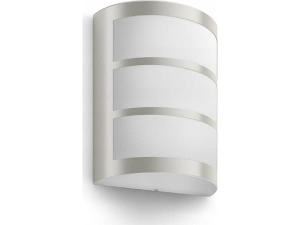 Philips Python Wall Light 3.8W, Outdoor wall lighting, Stainless steel, Stainless steel, IP44, Facade, Garden, Patio, II Ruostumaton teräs