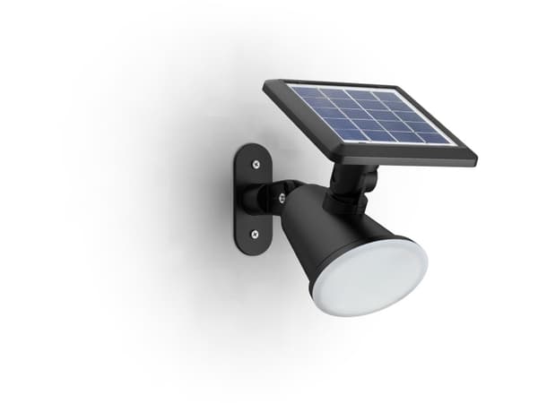 Philips Jivix Wall Light 1.4W, Outdoor wall lighting, Black, Plastic, IP44, Facade, Garden, Patio, III
