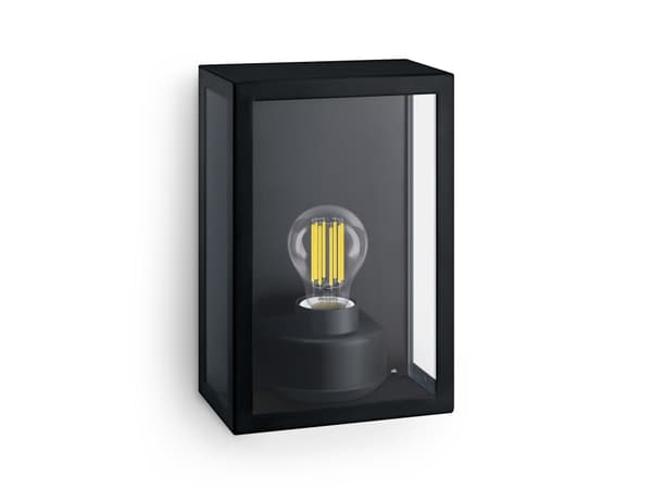 Philips 8720169266414, Väggbelysning för utomhusbruk, Svart, Gjuten aluminium, IP44, Fasad, Trädgård, Terass, I Svart