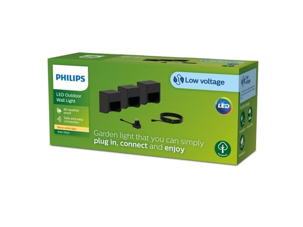 Merkkivalaisin Philips GardenLink 24V Grits Wand 3er EU NV 24V 27K antra