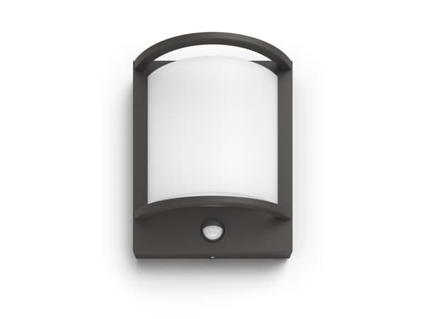 Philips 8720169263710, Väggbelysning för utomhusbruk, Antracit, Gjuten aluminium, IP44, Fasad, Trädgård, Terass, II Antracit
