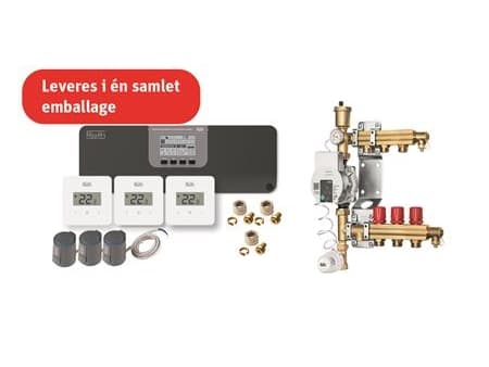 Roth täydellinen lattialämmityspaketti Grab and go 230V 3 osastoa