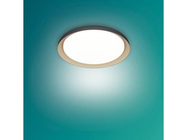 Philips Taklampe, 10 W, LED, 1850 lm, IP20, Sort, Hvit Sort, Hvit