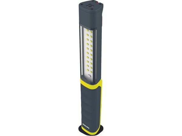 Trådløs verkstedlampe Line, Xperion, LED lyskilde, lysstrøm 120/150/300lm, effekt: 3 W, batterikapasitet Grå, Gult