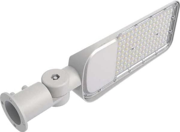 V-TAC LED Street Fixture 100W 11000lm 6500K justerbar holder skumringssensor SAMSUNG Dioder IP65 Grå 5 års garanti 20435