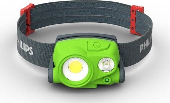 HEADLight työpajavalaisin, Xperion, COB LED-valonlähde, valovirta 100/200/300lm, teho: 2+3 W, akkukapasiteetti Vihreä, Harmaa