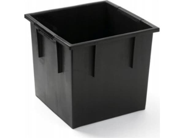 Hagekrukke med innsats Urbi Square Low Beton Effect 29,5 x 29,5 x 29 cm antrasitt PROSPERPLAST