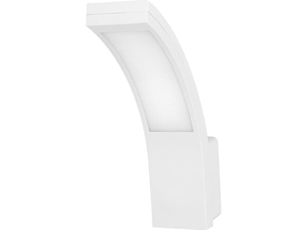 Vägglampa Orno PIRYT LED 10W, trädgårdsarmatur 800lm, IP54, 4000K, vit