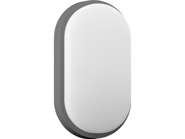 Vägglampa Orno NEFRYT LED 15W, trädgårdsarmatur, 1100lm, IP54, 4000K, grå