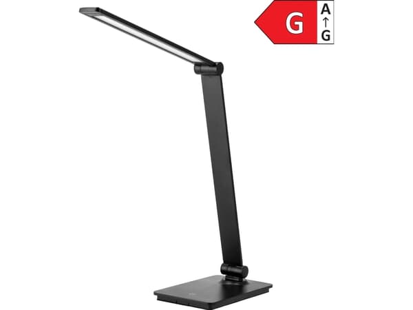 Orno HANA LED skrivebordslampe, skrivebordslampe, 5W, 240lm, 4000K, dimbar, svart