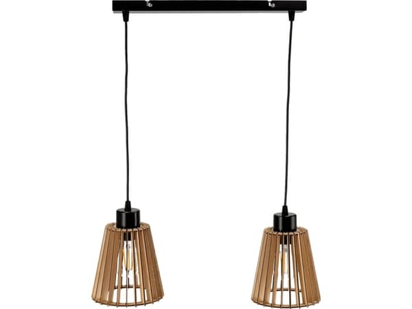 Orno DELOS 2P E27 pendel, pendel, maks. 2x60W, sort, tre