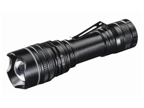 Hama Professional 1, Hand flashlight, Black, Aluminium, LED, 1 lamp(s), 100 lm musta
