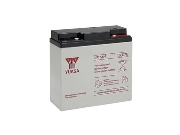 Yuasa Yuasa NP17-12 batteria UPS Acido piombo [VRLA] 12 V (Valve regulated lead acid) Blybatteri 12 V 17 Ah Blyfleece (B x H x T) 181 x 167 x 76 mm M
