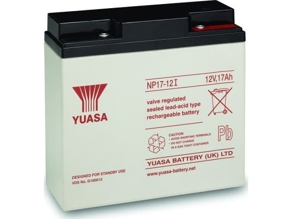 Yuasa Yuasa NP17-12 batteria UPS Acido piombo [VRLA] 12 V (Valve regulated lead acid) Blybatteri 12 V 17 Ah Blyfleece (B x H x T) 181 x 167 x 76 mm M