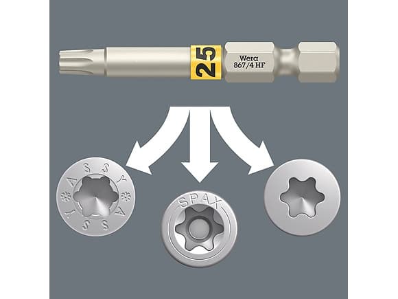 Wera 05073639001, 4 stykker, Torx Plus, TX20, TX25, TX30, TX40, 92 g, Tsjekkisk Republikk