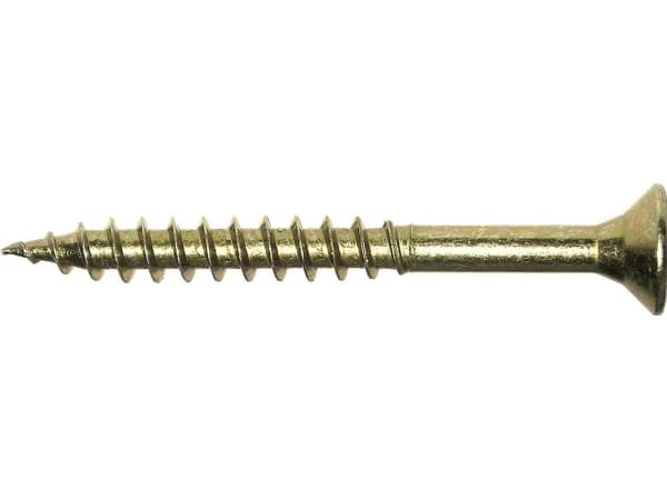 MCFIX PUURUUVI SINKKI KELTAINEN 6.0*130MM OSA KIERRE