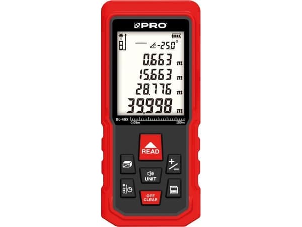 PRO laser avstandsmåler DL-40X LASER RANGEMETER