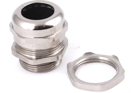 Kaapeliläpivienti EMC M25X1,5 messinki mutterilla, IP68, kaapeli Ø 13-18 mm