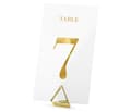 Miniatyrbild 1 av 5: PartyDeco KPZ4-019ME-KARTON, Dekorativ siffra, Guld, Vit, 70 mm, 120 mm, 40 styck, 75 mm