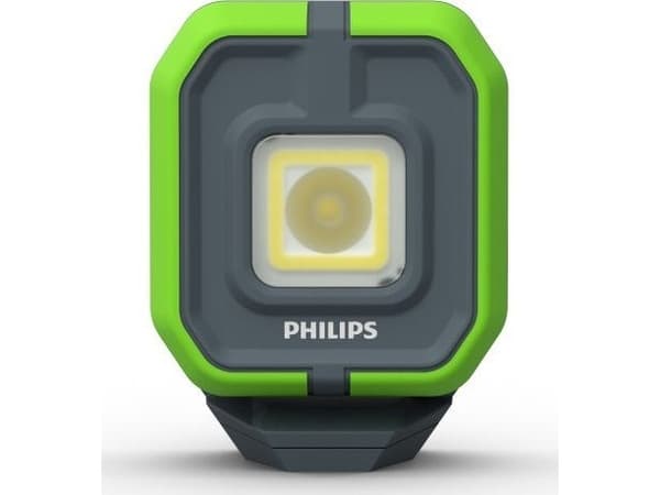 Trådlös verkstadslampa, Flood Mini-strålkastare, Xperion, COB LED-ljuskälla, ljusflöde 200/500lm, effekt: 3+5 Grön, Grå