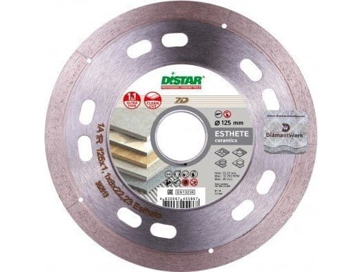 125MM DISTAR ESTHETE Diamantskive for porselen, stein, keramikk