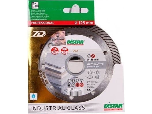 Distar Diamantskive Distar 7D GRES MASTER 125mm 1A1R - steintøy / keramikk