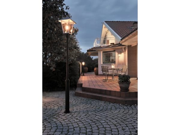 Konstsmide 437-750, Svart, Gjuten aluminium, IP23, E27, 1 lampor, AC