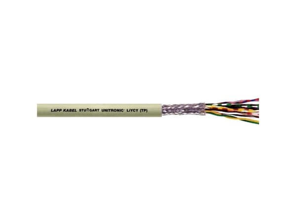 LAPP 35810/100 Datakabel UNITRONIC LIYCY (TP) 2 x 2 x 0.5 mm² Grå 100 m