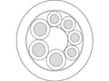 Pikkukuva 1 / 2: LAPP 7038882/100 Sensorkabel UNITRONIC® SENSOR 3 x 1 mm² + 16 x 0.5 mm² Sort 100 m