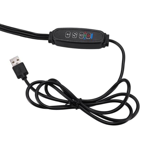 LED växtodlingslampa 60 dioder TIMER 24 W hemväxtodling med nätadapter