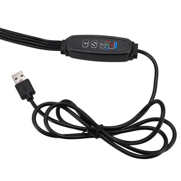 LED växtodlingslampa 80 dioder TIMER 25 W hemväxtodling med nätadapter