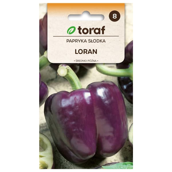 Frö till paprika Loran – Lila och smakrik med fyrkantig form