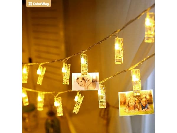 Colorway CW-LCP-20L30B, 20 lamp(or), LED, Varmvitt, 10000 h, Inomhus / utomhus, Transparent