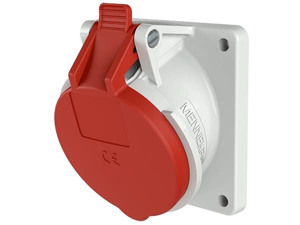 MENNEKES 3171, 5P, Röd, Vit, IP44, VDE, EAC, 400 V, 32 A Röd, Vit