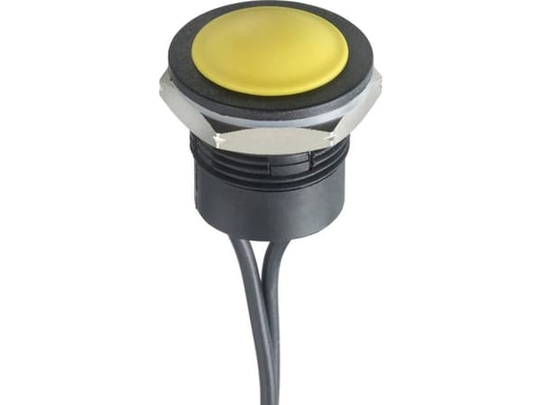 APEM IAR3F1500 IA Series Tryckknapp 24 V/DC 2 A 1 x På/(Av) Tryckknapp (Ø x H) 16 mm x 20 mm IP67 1 st