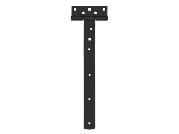 HOME It® T-hængsel matsort 300 x 30 zinkbehandlet carbonstål