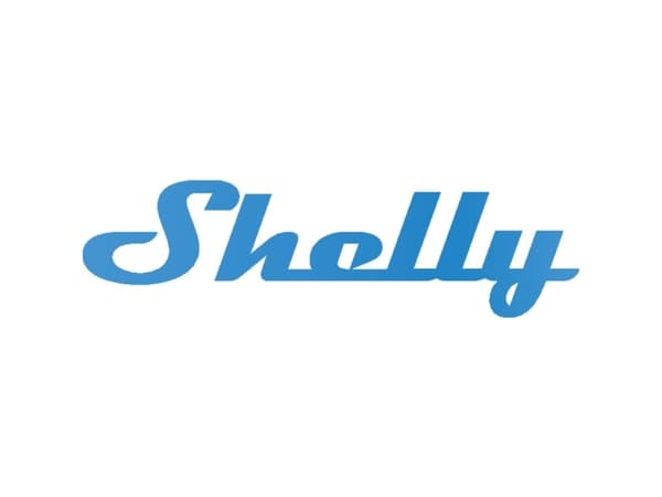 Shelly - Smart brytermekanisme - vegg - 2-gangs - svart